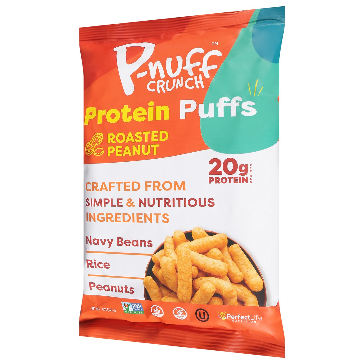 slide 13 of 14, P-nuff Baked Peanut Puffs Crunch, 4 oz