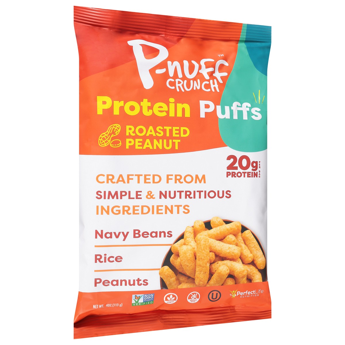 slide 12 of 14, P-nuff Baked Peanut Puffs Crunch, 4 oz