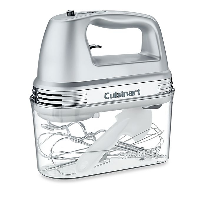 slide 1 of 1, Cuisinart 7-Speed Electric Hand Mixer - Brushed Chrome with Storage Case, 1 ct