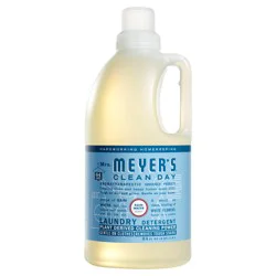 Mrs. Meyer's Clean Day Laundry Detergent, Rain Water Scent, 64 Ounce Bottle (Pack of 2)