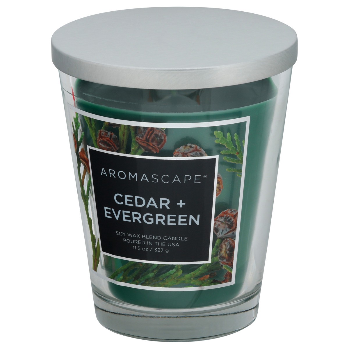 slide 3 of 9, AromaScape Soy Wax Blend Cedar + Evergreen Candle 1 ea, 1 ct