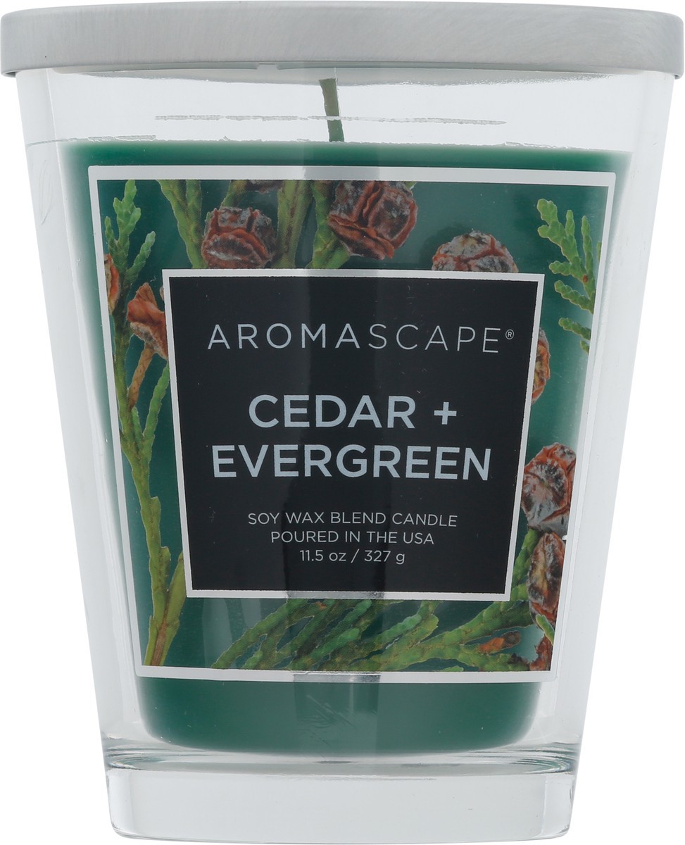 slide 6 of 9, AromaScape Soy Wax Blend Cedar + Evergreen Candle 1 ea, 1 ct