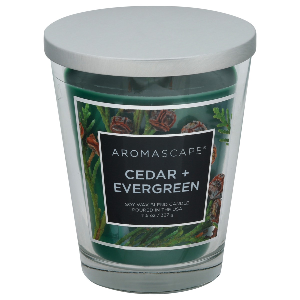 slide 1 of 9, AromaScape Soy Wax Blend Cedar + Evergreen Candle 1 ea, 1 ct