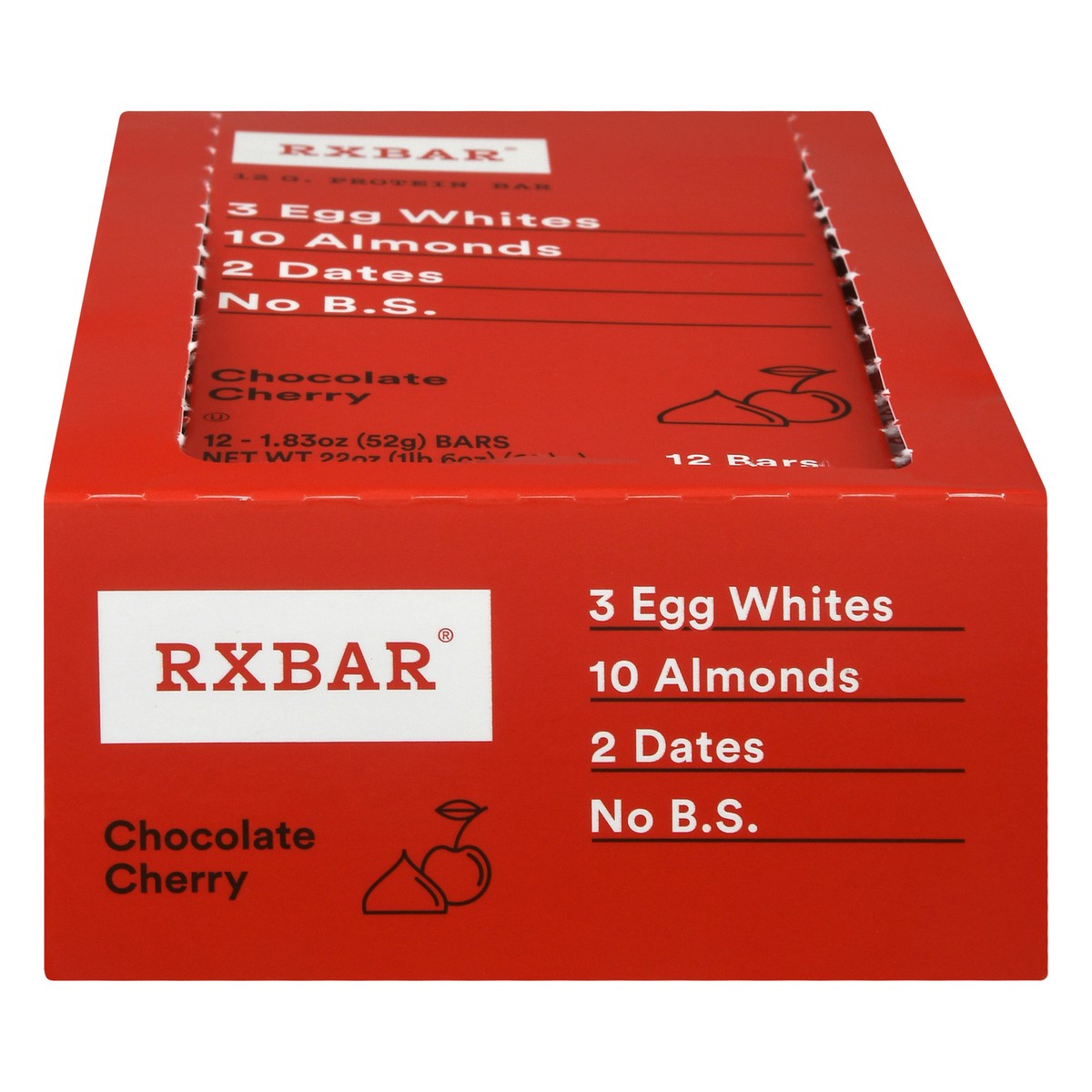 slide 1 of 13, RXBAR Protein Bar, Chocolate Cherry, 22 oz, 12 Count, 22 oz