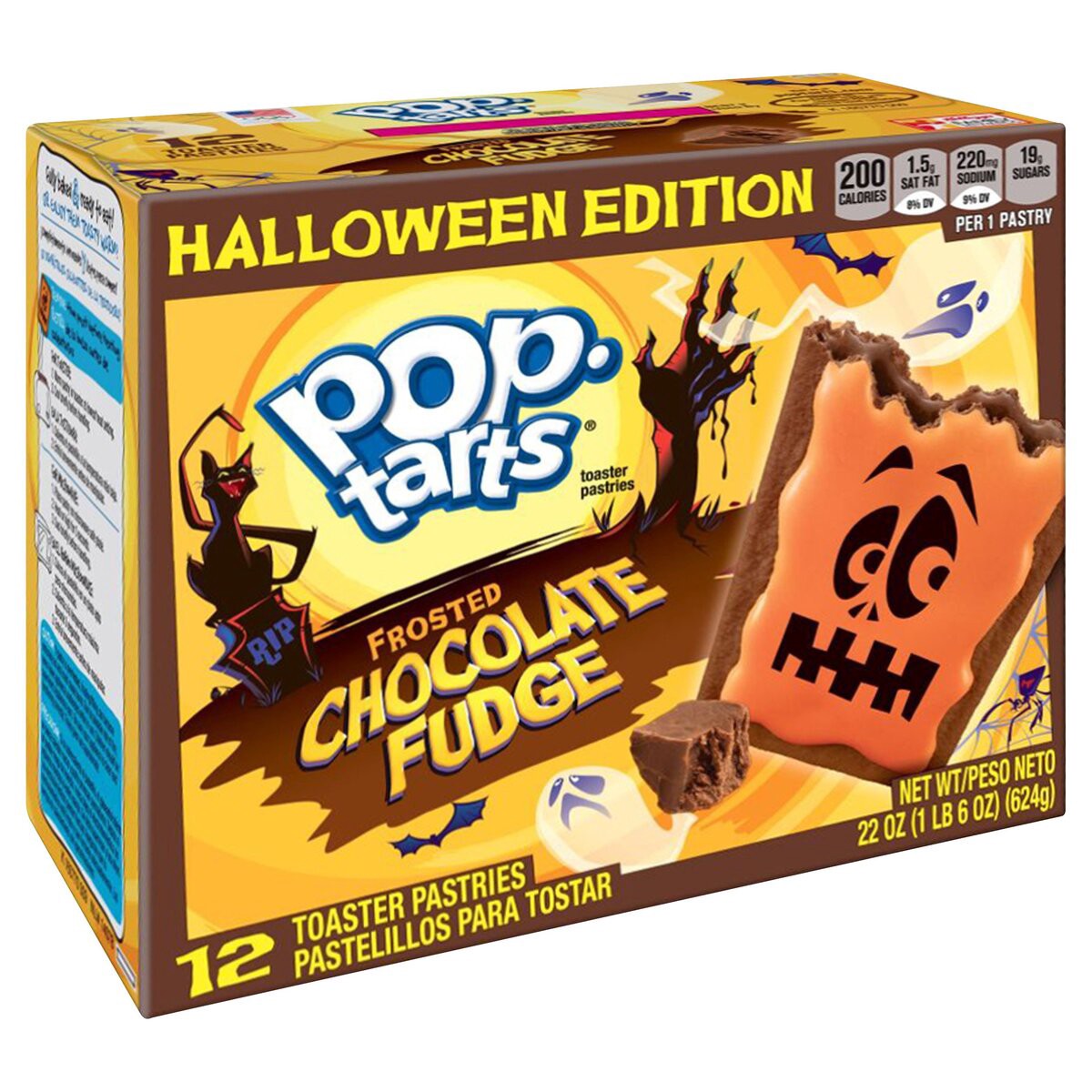 slide 1 of 10, Pop-Tarts Frosted Chocolate Fudge Toaster Pastries, 22 oz