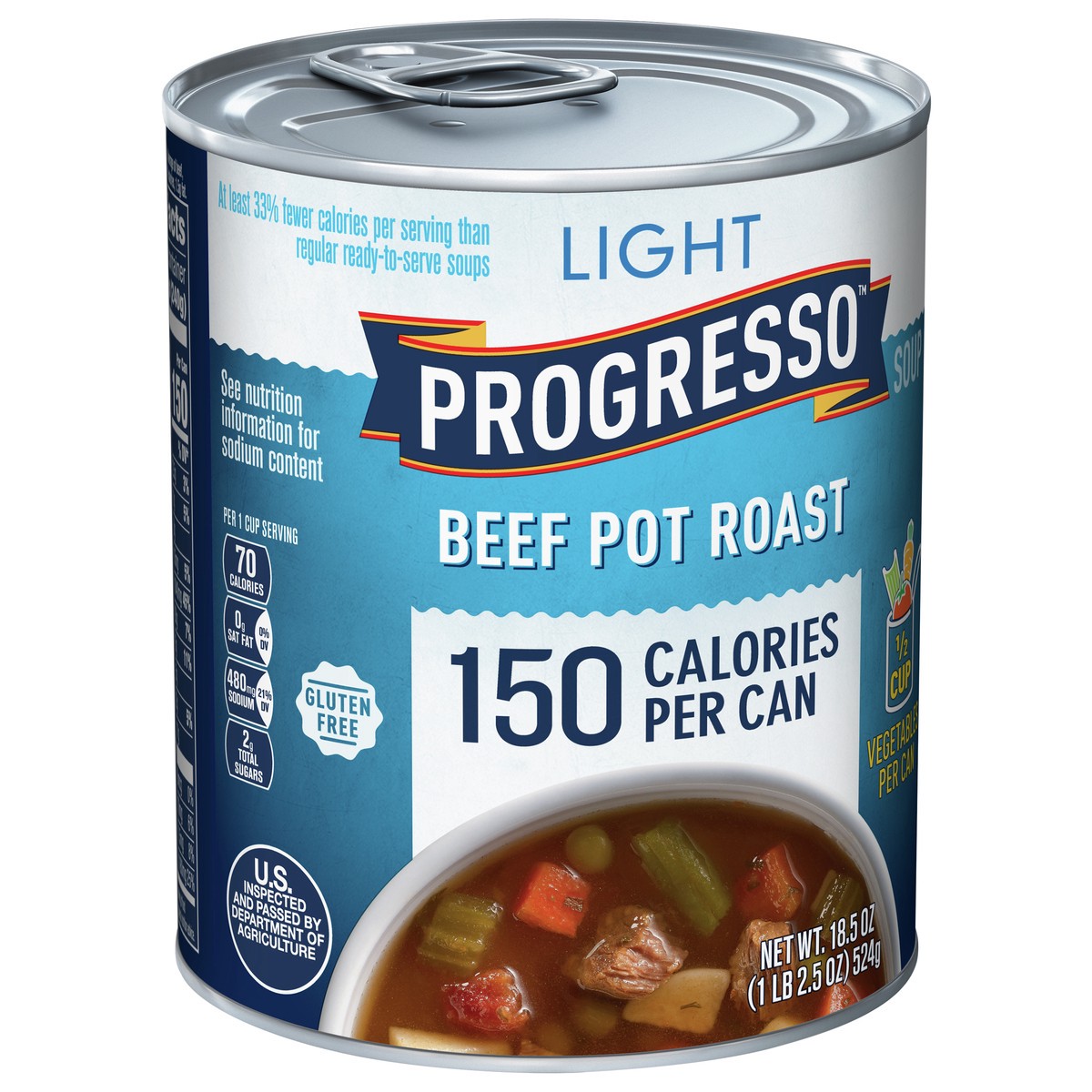 slide 2 of 13, Progresso Light, Beef Pot Roast Soup, Gluten Free, 18.5 oz., 18.5 oz