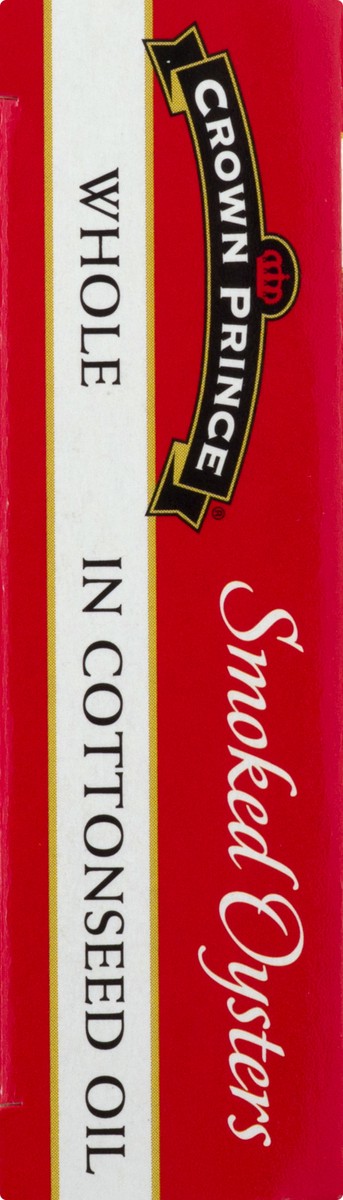 slide 3 of 9, Crown Prince Fancy Whole in Cottonseed Oil Smoked Oysters 3.75 oz, 3.75 oz
