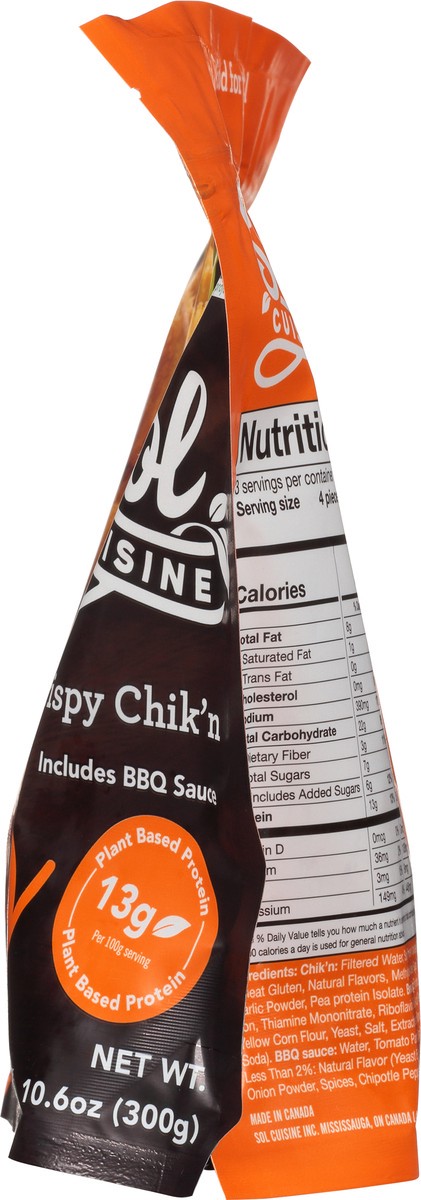 slide 8 of 9, SOL Cuisine Plant-Based Crispy Chik'n Bites 10.6 oz, 10.6 oz