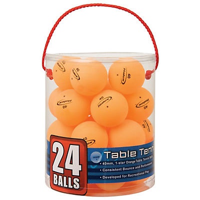 slide 1 of 1, Halex Orange Table Tennis Balls Jumbo Tub, 24 ct