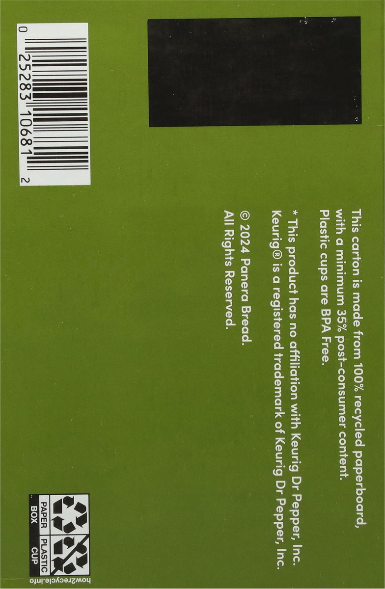 slide 2 of 15, Panera Bread 100% Arabica Cafe Blend Decaf Coffee 10 - 0.39 oz Cups, 10 ct