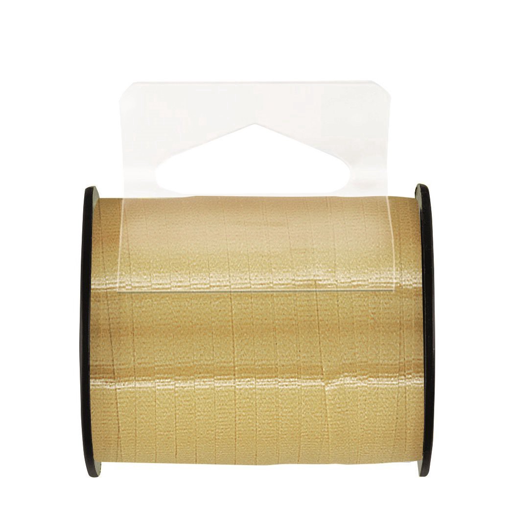 slide 1 of 1, Unique Industries Gold Curling Ribbon, 50 yd