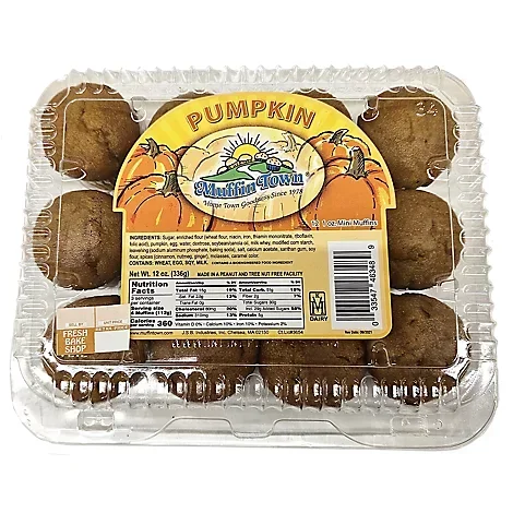 slide 1 of 1, Pumpkin Mini Muffins - 12 OZ, 12 oz