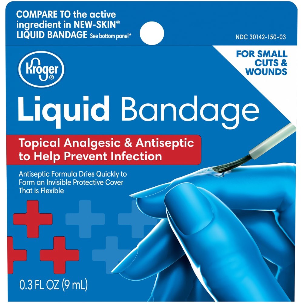 slide 1 of 1, Kroger Liquid Bandage, 0.3 fl oz