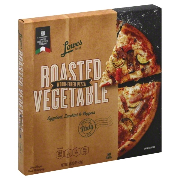 slide 1 of 1, Lowes Foods Imported Roasted Vegetable Pizza, 15.2 oz