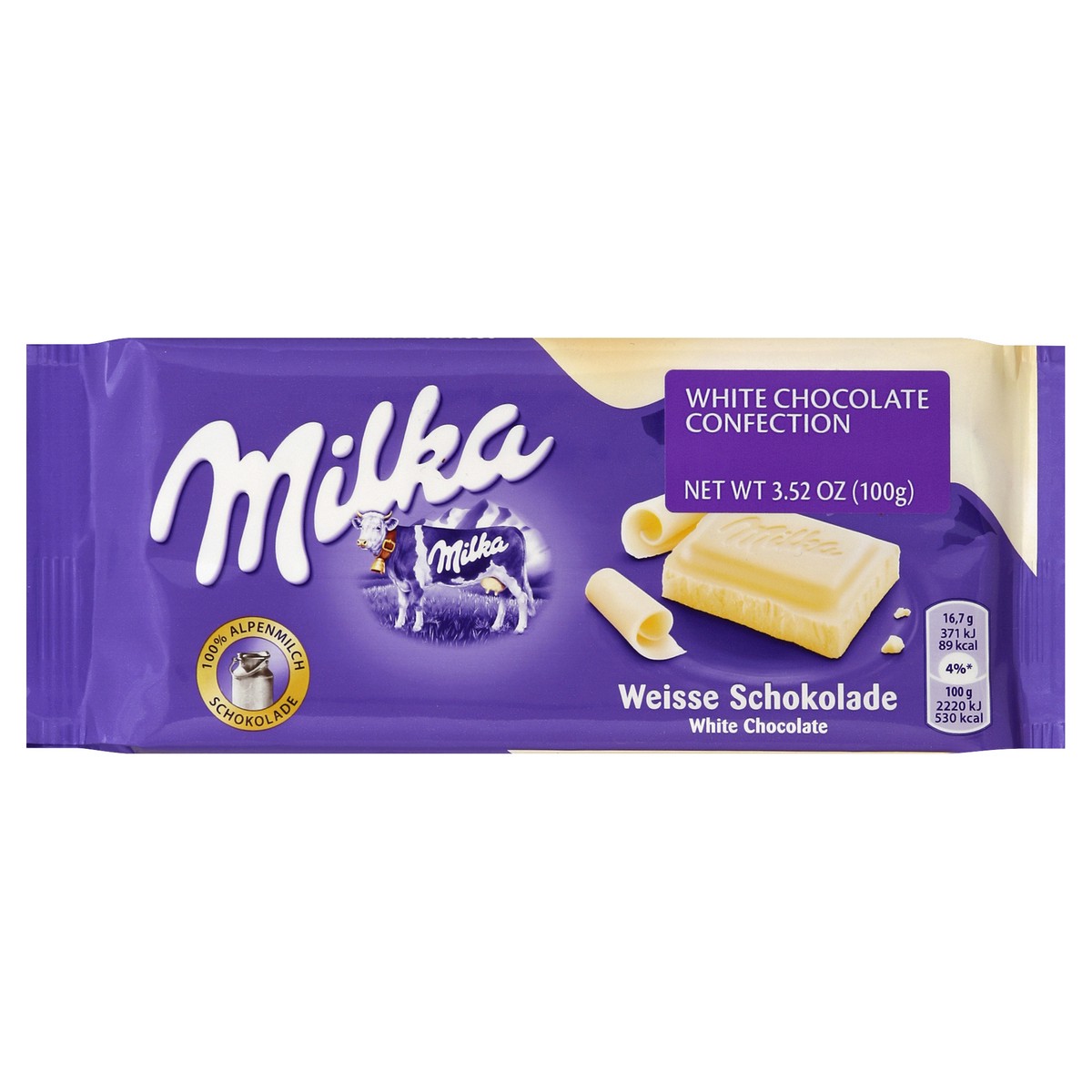 slide 5 of 6, Milka White Chocolate Confection 3.52 oz, 3.52 oz