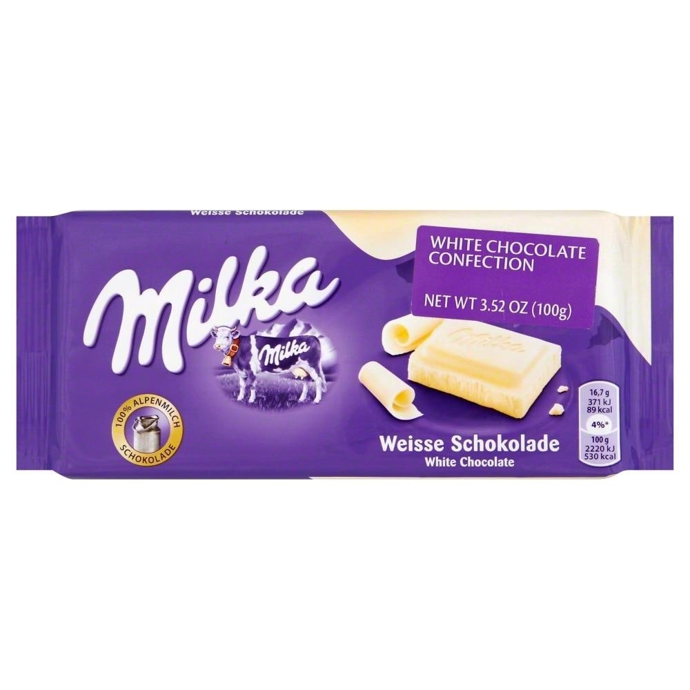 slide 1 of 1, Milka White Chocolate Confection 3.52 oz, 3.52 oz