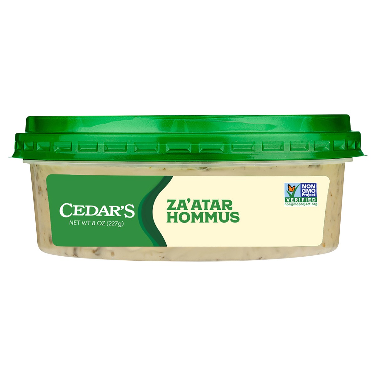 slide 1 of 7, Cedar's Za'atar Hummus, 8 oz