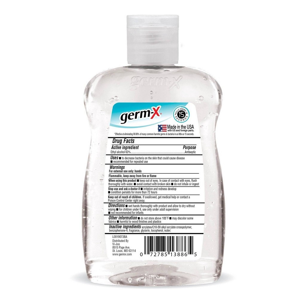 slide 2 of 2, TopCare Germ-X Hand Sanitizer, 8 fl oz