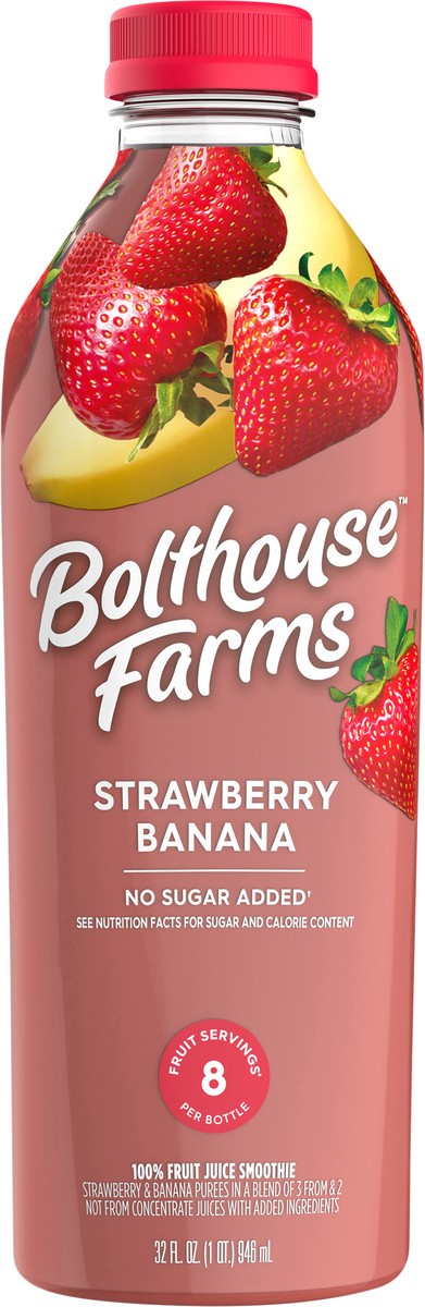 slide 3 of 5, Bolthouse Farms Bolthouse Strawbry Banana Smoothie 100% Jce - 32 fl oz, 32 fl oz