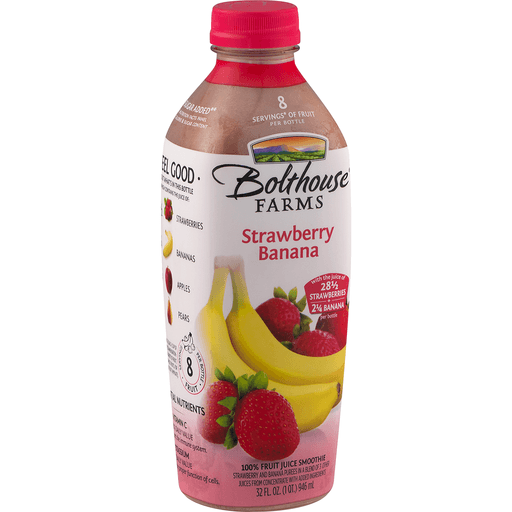 slide 5 of 26, Bolthouse Farms Strawberry Banana Fruit Smoothie, 32 oz