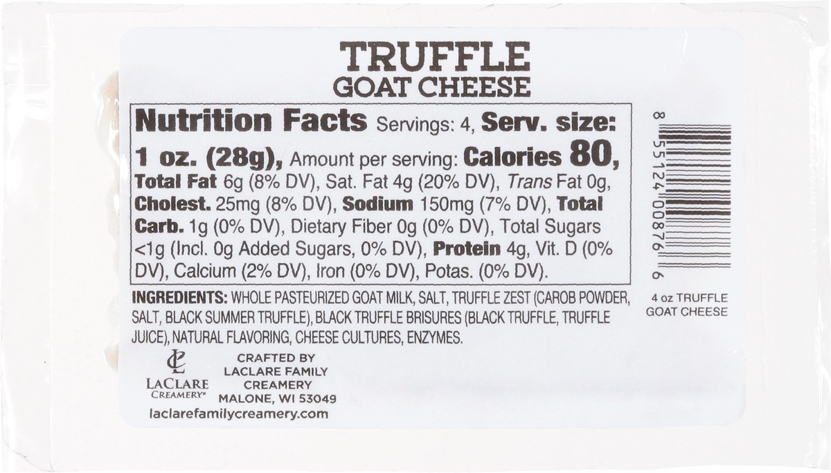 slide 5 of 13, La Clare Goat Log Truffle Cd, 4 oz