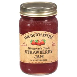 The Dutch Kettle Homemade Style Strawberry Jam 19 oz