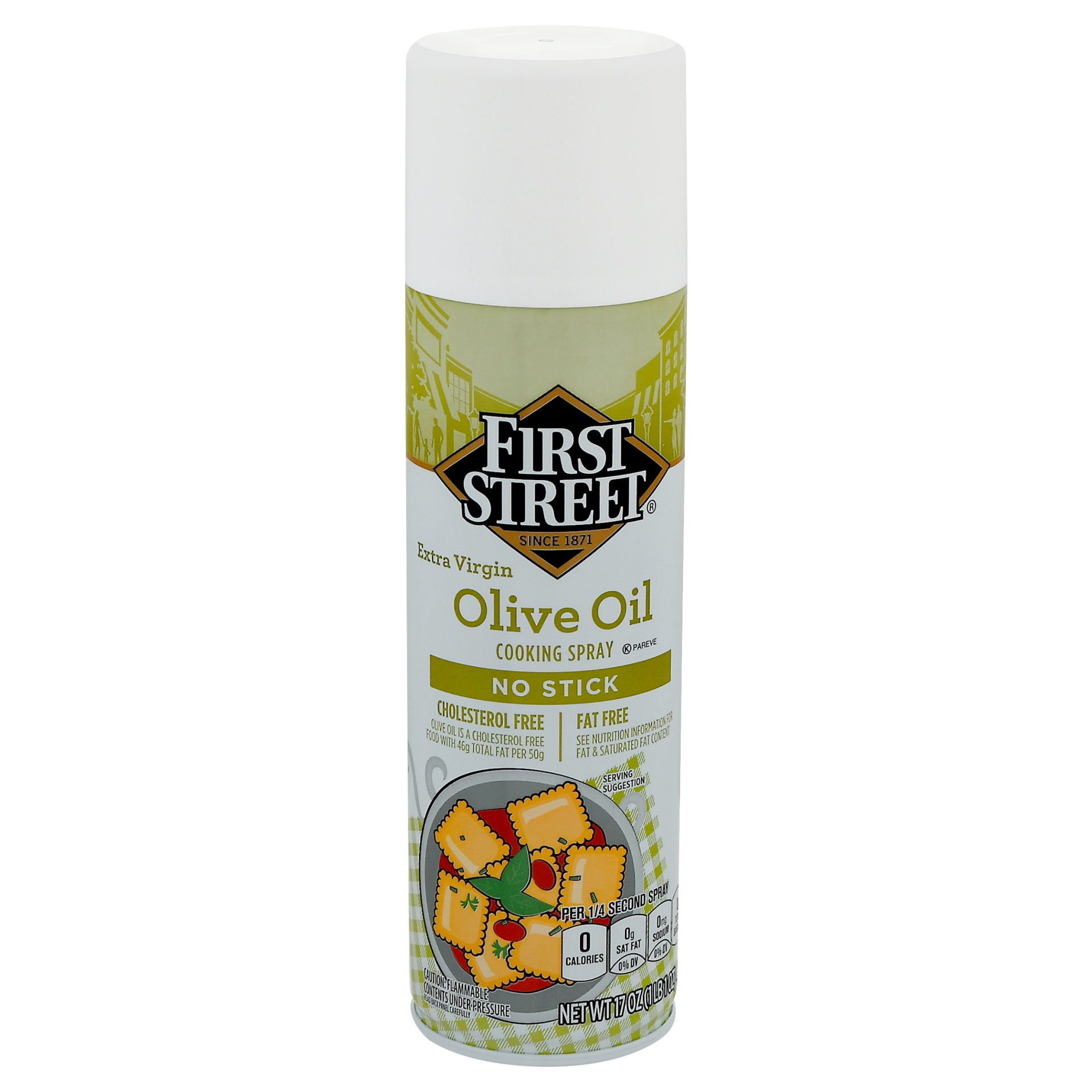 slide 1 of 1, First Street Extra Virgin Olive Oil Spray, 17 oz