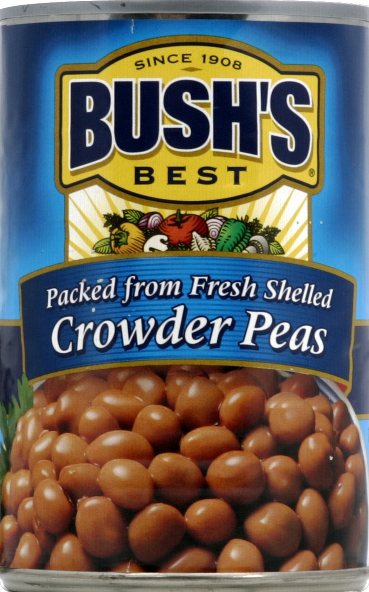 slide 2 of 2, Bush's Best Packed From Fresh Shelled Crowder Peas, 15.8 oz