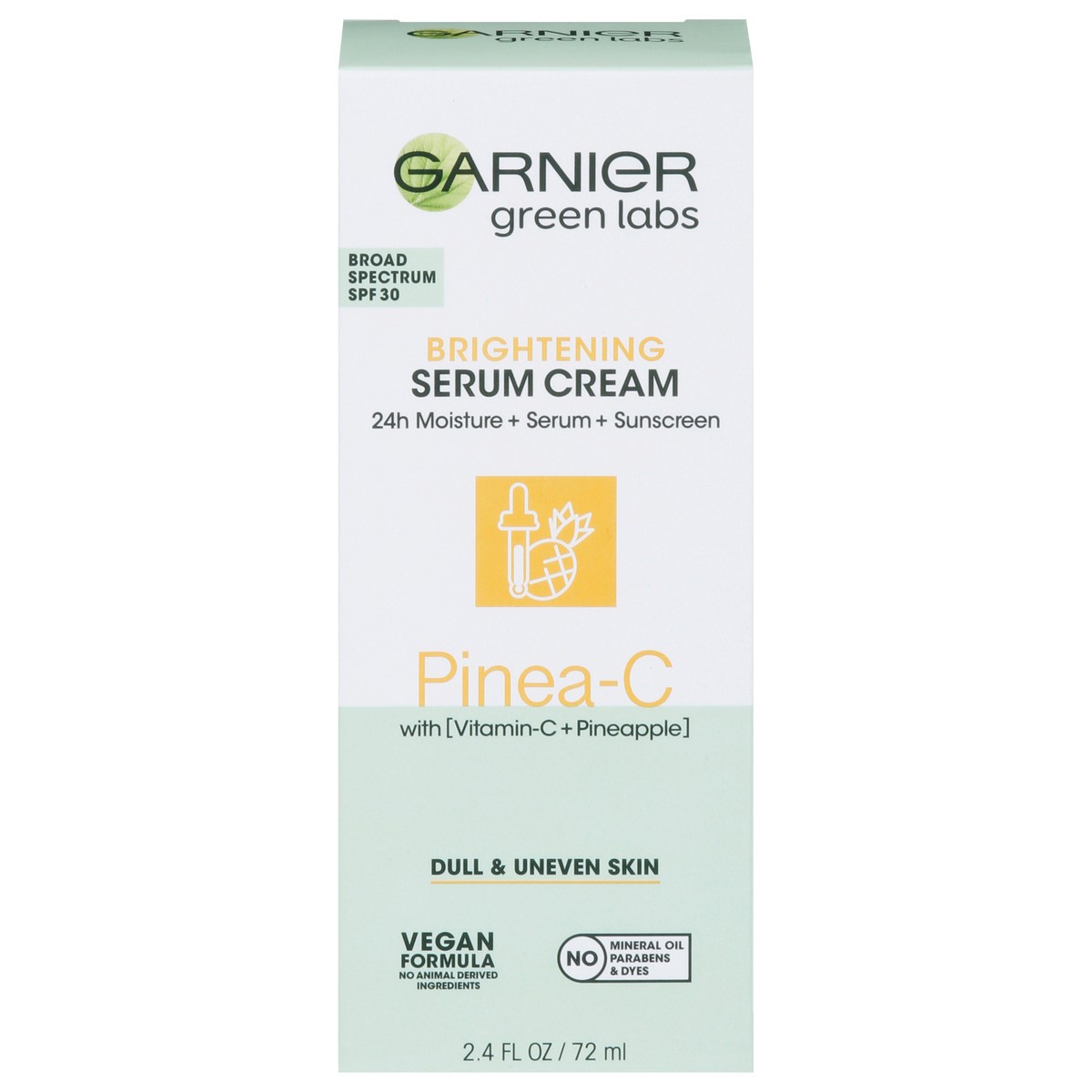 slide 1 of 9, Garnier Skin Green Labs Pinea-C Serum Cream, 2.4 oz