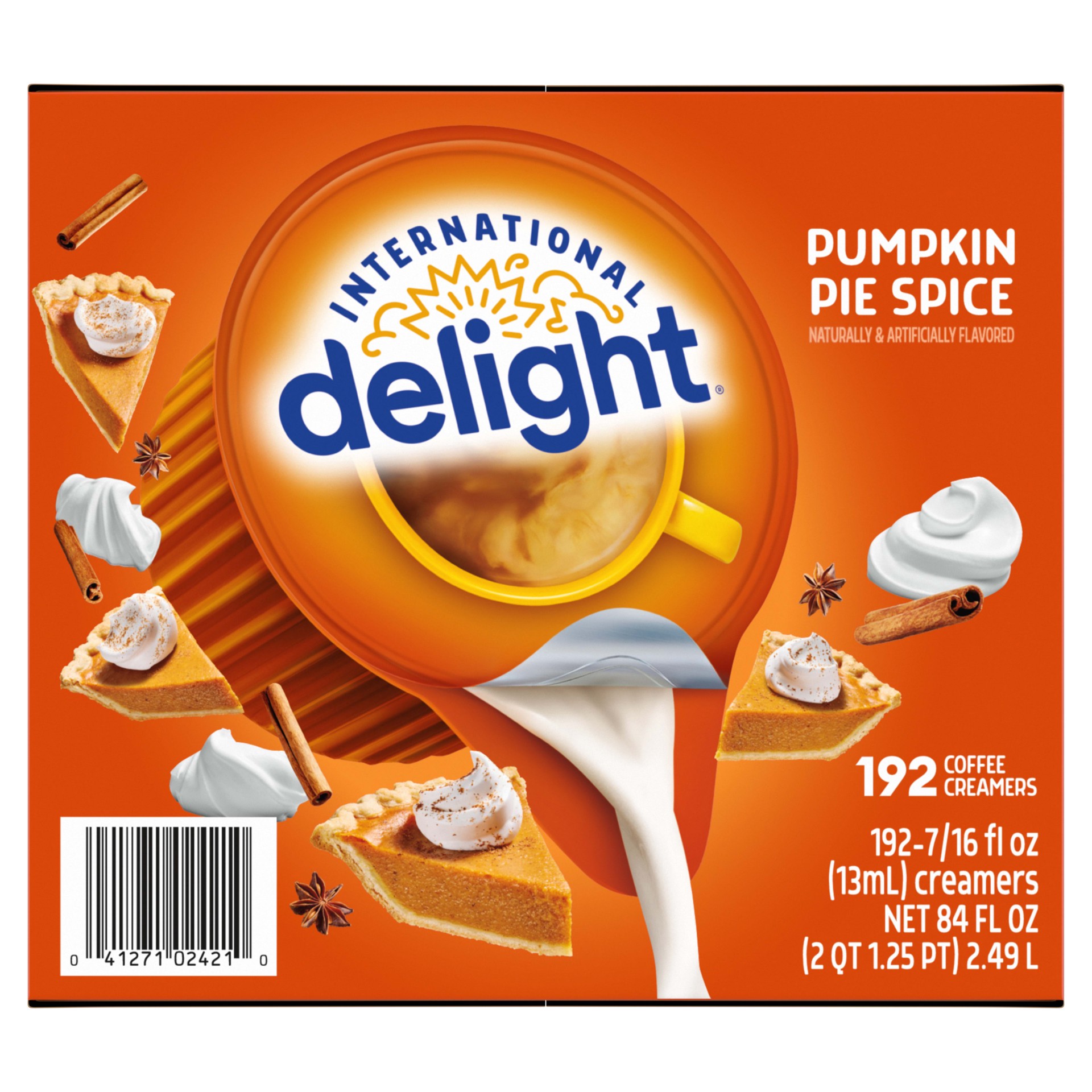 slide 2 of 5, International Delight Coffee Creamer Singles, Pumpkin Pie Spice, 192 Count, 192 pk