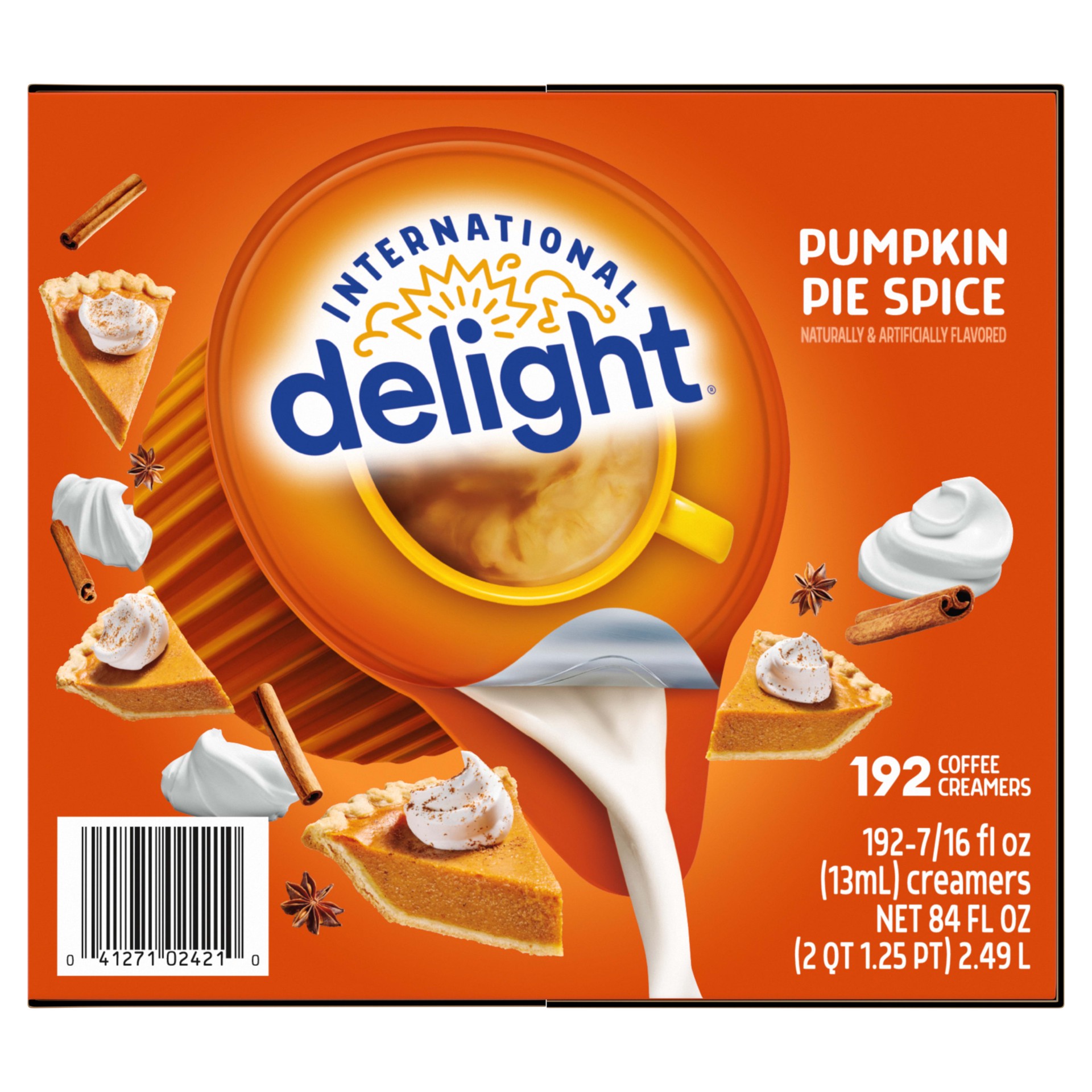 slide 5 of 5, International Delight Coffee Creamer Singles, Pumpkin Pie Spice, 192 Count, 192 pk