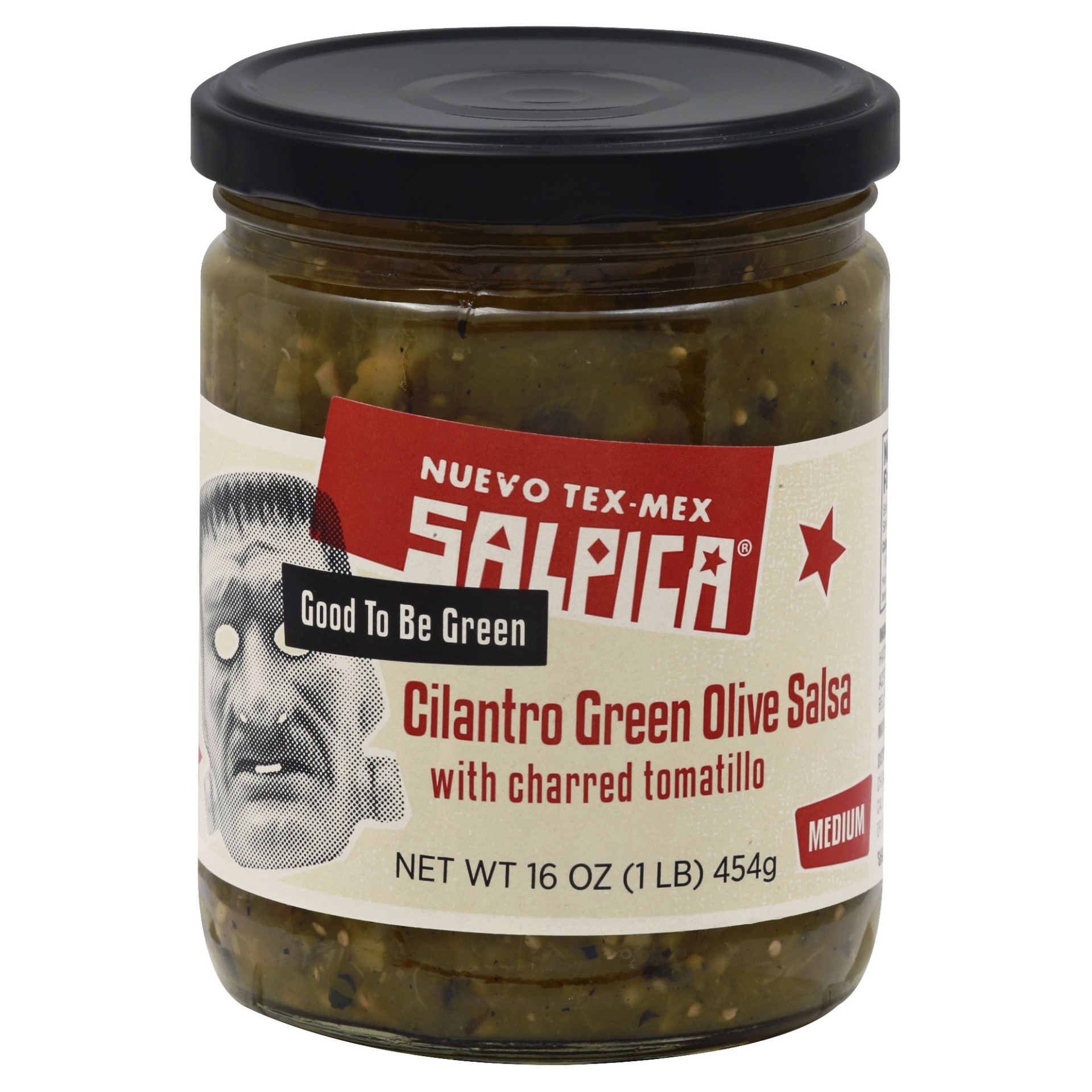 slide 1 of 1, Salpica Garlicky Green Salsa, 16 oz