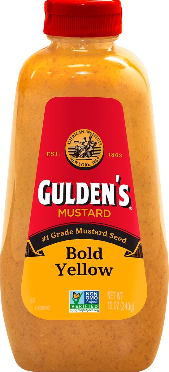 slide 1 of 6, Gulden's Bold Yellow Mustard 12 oz, 12 oz