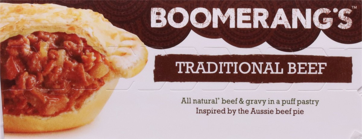 slide 5 of 9, Boomerang's Traditional Beef Pastry 6 oz, 6 oz