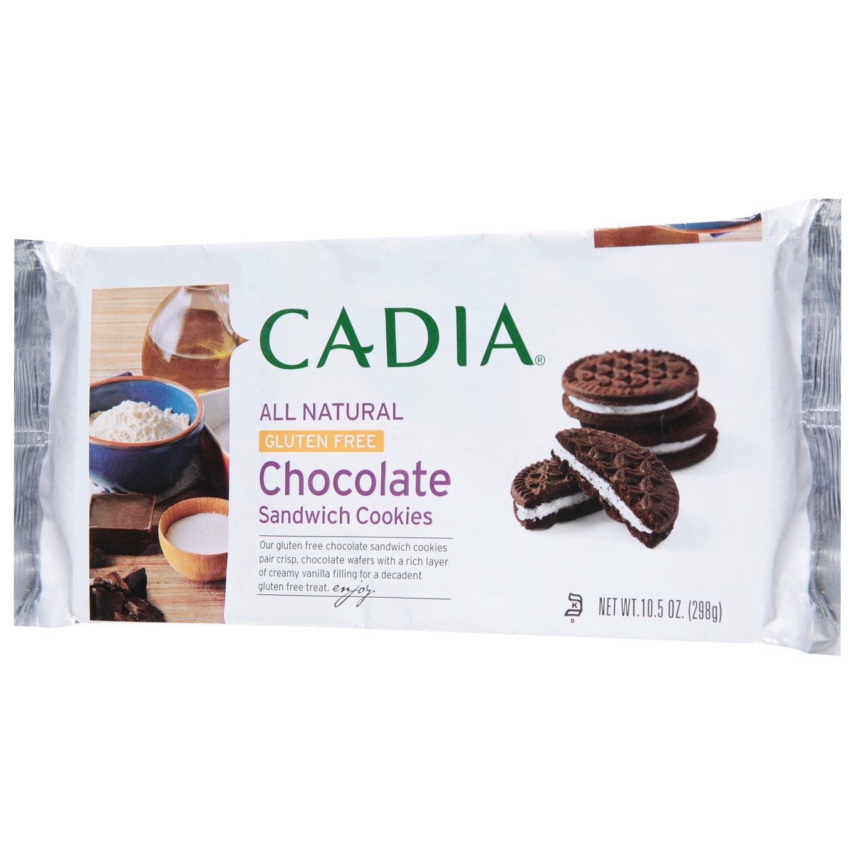 slide 2 of 13, Cadia Gluten Free Chocolate Sandwich Cookies 10.5 oz, 10.5 oz