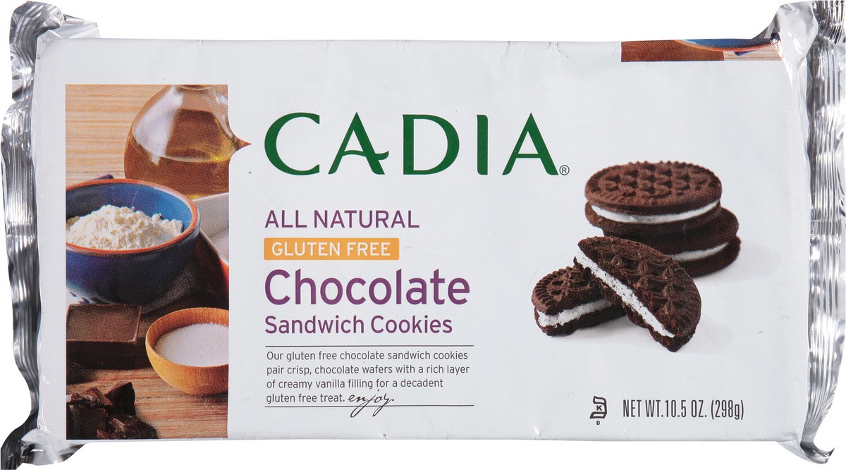 slide 9 of 13, Cadia Gluten Free Chocolate Sandwich Cookies 10.5 oz, 10.5 oz