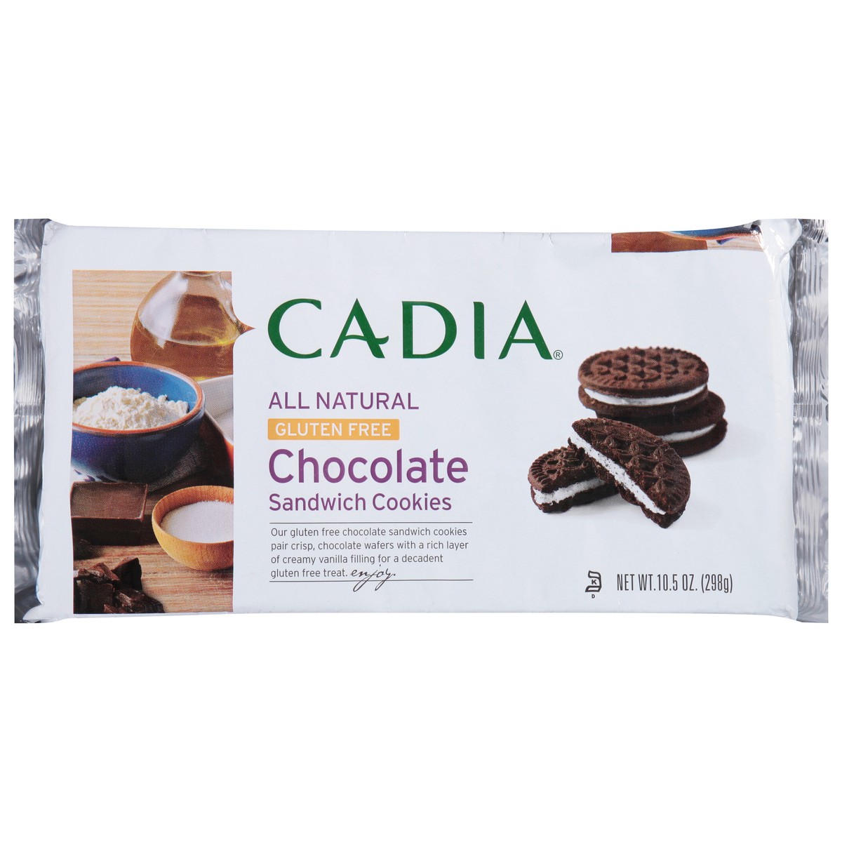 slide 11 of 13, Cadia Gluten Free Chocolate Sandwich Cookies 10.5 oz, 10.5 oz