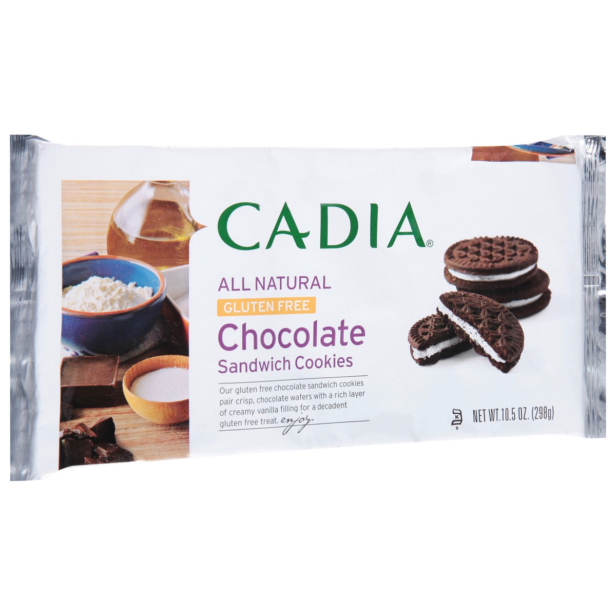 slide 12 of 13, Cadia Gluten Free Chocolate Sandwich Cookies 10.5 oz, 10.5 oz