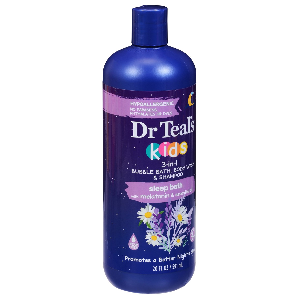 slide 2 of 9, Dr. Teal's Kids 3-in-1 Sleep Bath Bubble Bath, Body Wash & Shampoo 20 fl oz, 20 fl oz