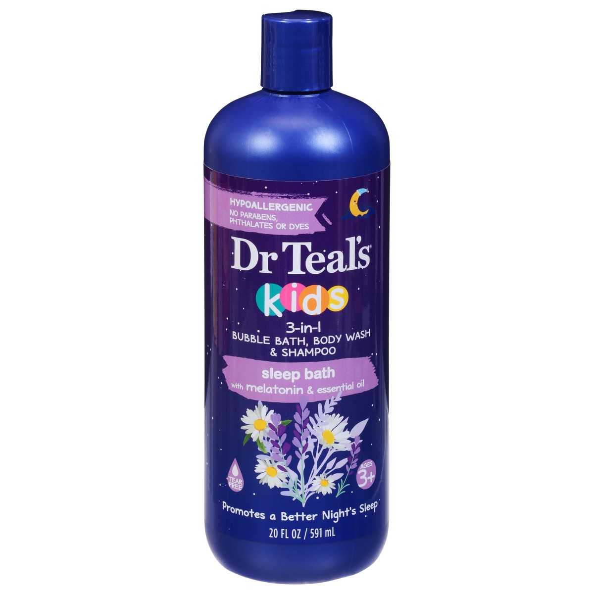 slide 1 of 9, Dr. Teal's Kids 3-in-1 Sleep Bath Bubble Bath, Body Wash & Shampoo 20 fl oz, 20 fl oz