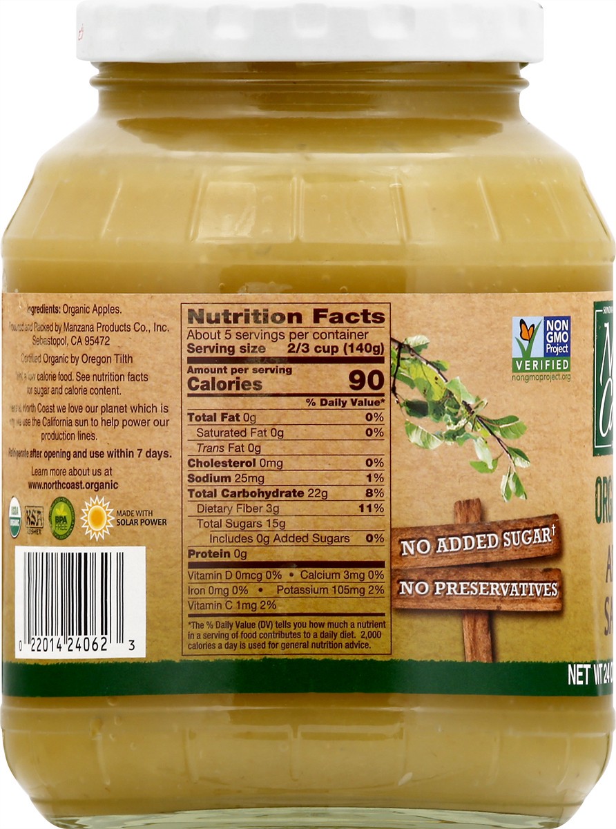 slide 4 of 11, North Coast Organic Applesauce 24 oz, 24 oz