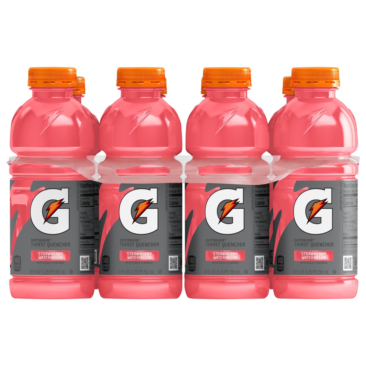 slide 1 of 5, Gatorade Thirst Quencher Strawberry Watermelon Artificially Flavored 20 Fl Oz 8 Count, 20 oz