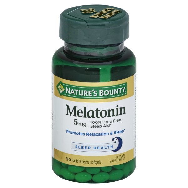 slide 1 of 1, Nature's Bounty Melatonin Dietary Supplement Softgels, 60 ct; 5 mg