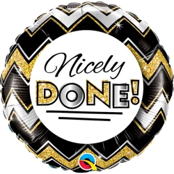 Nicely Done Chevron Pattern 18" Foil Balloon