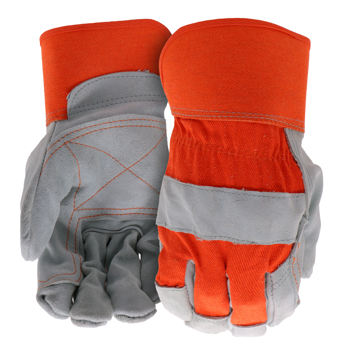 slide 1 of 9, Boss Heavy Duty Leather Palm LG, 3 ct