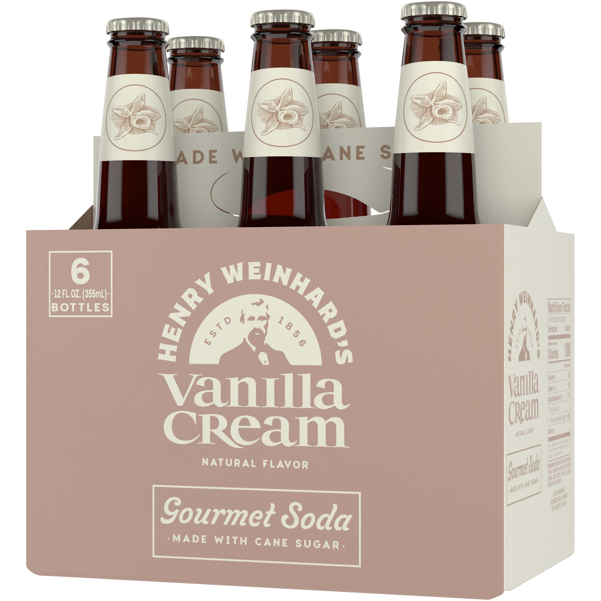 slide 5 of 5, Henry Weinhard's Vanilla Cream Bottles, 6 ct; 12 oz