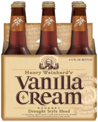 Henry Weinhard's Gourmet Soda, Vanilla Cream, 6 Pack