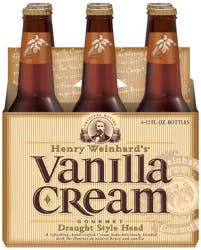 Henry Weinhard's Gourmet Soda, Vanilla Cream, 6 Pack
