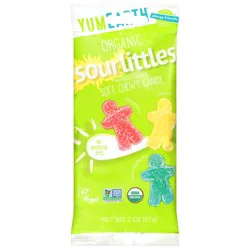 YumEarth Sour Littles Organic Soft Chewy Strawberry/Lemon/Blue Raspberry Candy 2 oz