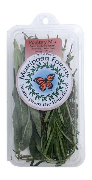 slide 1 of 1, Mariposa Farms Fresh Poultry Seasoning Herbs, 0.75 oz